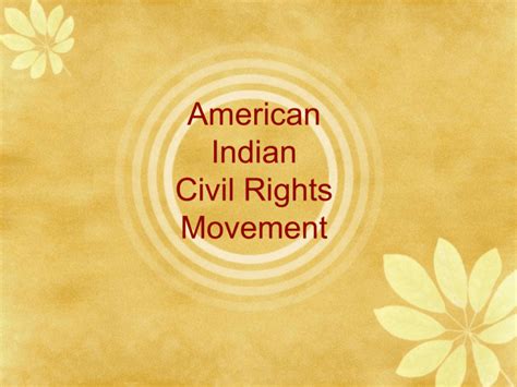 American Indian Civil Rights Movement