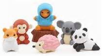 Iwako erasers Forest Animals set 8 pieces from Japan - Animal Eraser ...