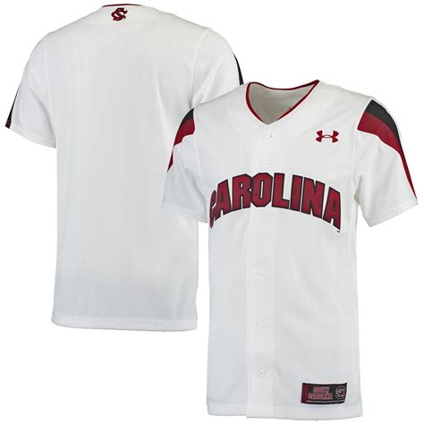 Under Armour South Carolina Gamecocks White Replica Baseball Jersey