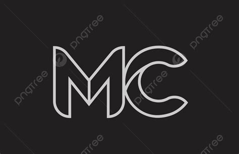 مجموعة شعار من الحروف Mcmc بالأبجدية بالأبيض والأسود المتجه, التصميم, مزيج, شكل PNG والمتجهات ...