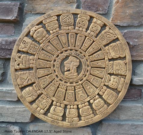 History MAYAN AZTEC Haab Tzolkin CALENDAR Sculptural Wall - Etsy Australia