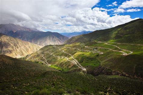 The Winding Road On The Mountain Stock Photo - Image of transport, turns: 26972064