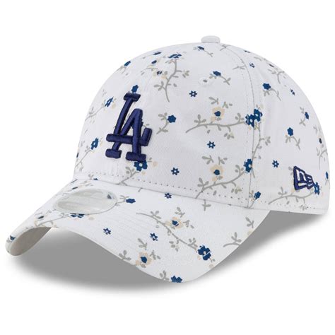 Los Angeles Dodgers New Era Women's Blossom 9TWENTY Adjustable Hat - White