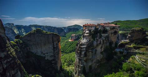 Meteora, Greece, House, Trees, Nature, Landscape, Sky, Forest, Photography Wallpapers HD ...