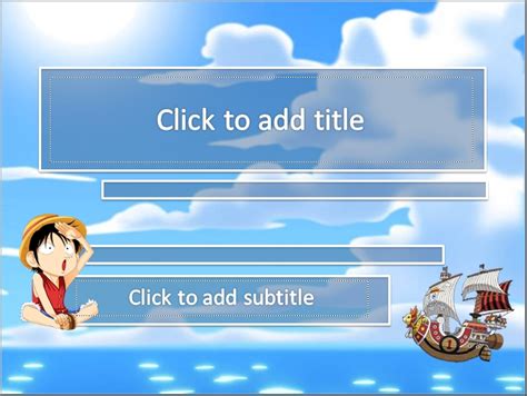 √ One Piece Luffy Powerpoint Templates (Simple & Free)