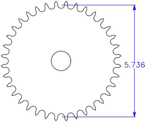 Sprocket Diameter Calculator