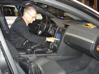 Touch screen in Prototype Pontiac G8 for LAPD | Tom Worthing… | Flickr