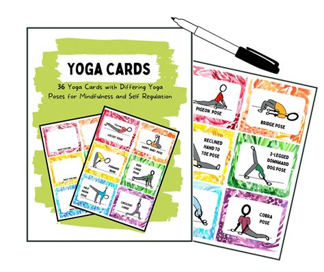 Printable Yoga Poses Cards Exercise Yoga Cards Printable | Etsy