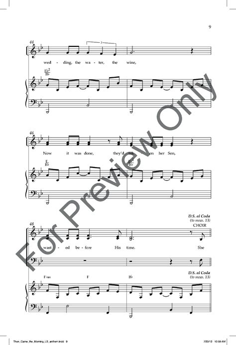 Then Came the Morning (SATB ) arr. Dennis Al | J.W. Pepper Sheet Music