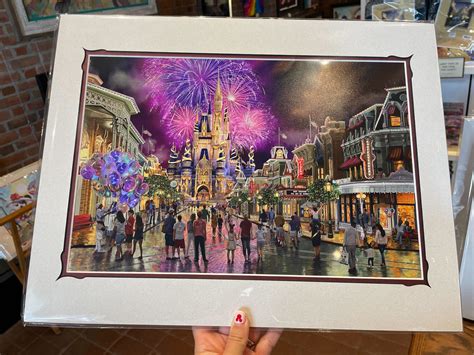 PHOTOS: Walt Disney World 50th Anniversary Thomas Kinkade Print Now ...