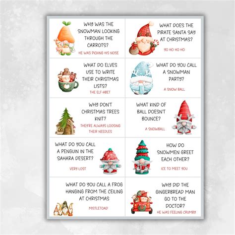 Christmas Advent Countdown Joke Advent Cards Christmas Puns Christmas Advent Calendar Cards ...