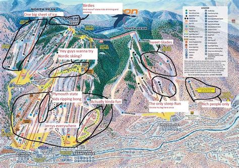 High quality and honest Loon trail map : skiing