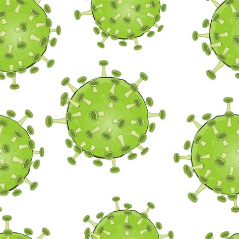 Vector seamless pattern of ncov-2019 green viruses 1999887 Vector Art ...