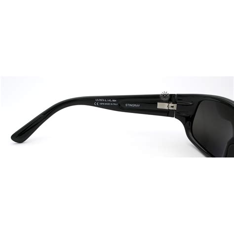 Maui Jim Stingray MJ-103-02 Polarized Sunglasses Gloss Black/Neutral Grey