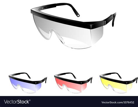 Safety glasses Royalty Free Vector Image - VectorStock