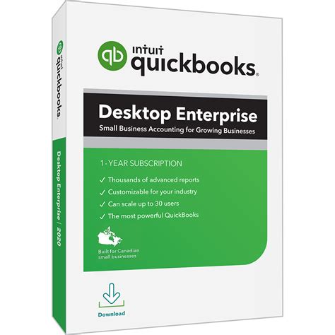 QuickBooks Enterprise Platinum 2021 - 20 Users (Subscription) - Accounting Software Vendors