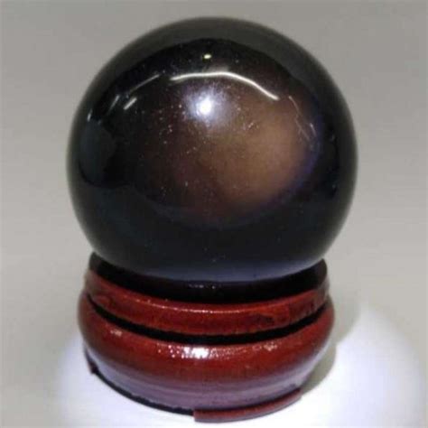 NCBOD03 Obsidian Crystal Ball (5.5 cm) - Fortune Well Gallery