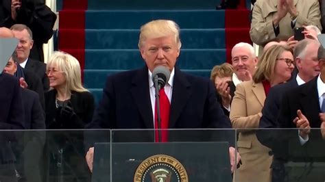 Donald Trump makes Presidential Inauguration speech