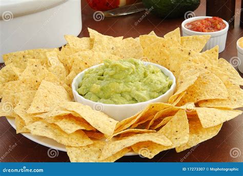 Chips And Guacamole Royalty Free Stock Photography - Image: 17273307