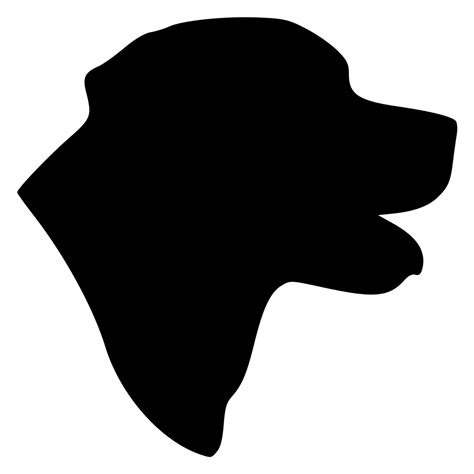 Labrador Retriever Head Vinyl Decal Sticker - Dog Profile Silhouette ...