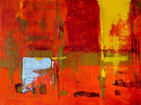 Free Images : red, modern art, orange, painting, yellow, visual arts, acrylic paint, watercolor ...