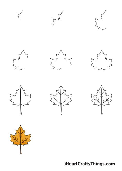 Fall Leaves Drawing - How To Draw Fall Leaves Step By Step