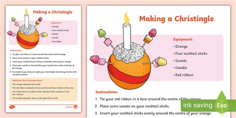 How To Make A Christingle Instructions - CfE Resources