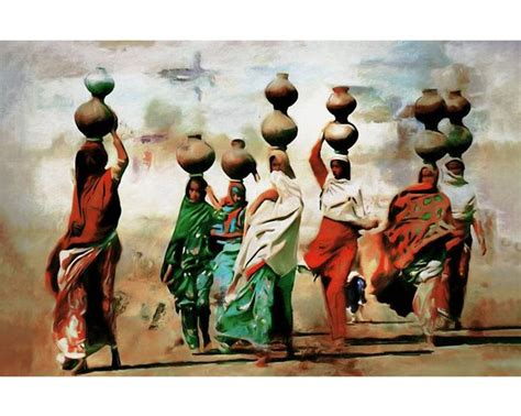 Village Woman Painting (Copy) Painting by Emanzil Official | Saatchi Art