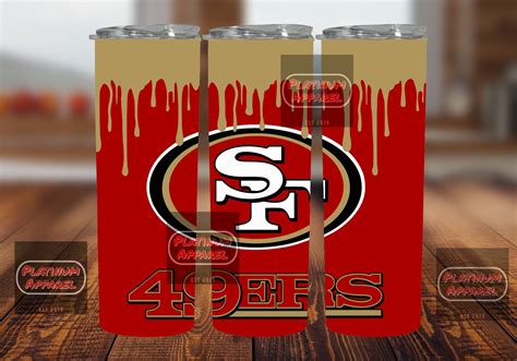 San Francisco 49ers Regular Drip Tumbler Wrap Digital | Etsy