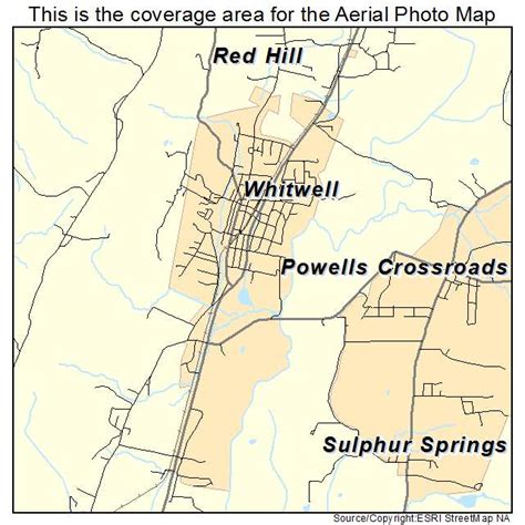 Aerial Photography Map of Whitwell, TN Tennessee