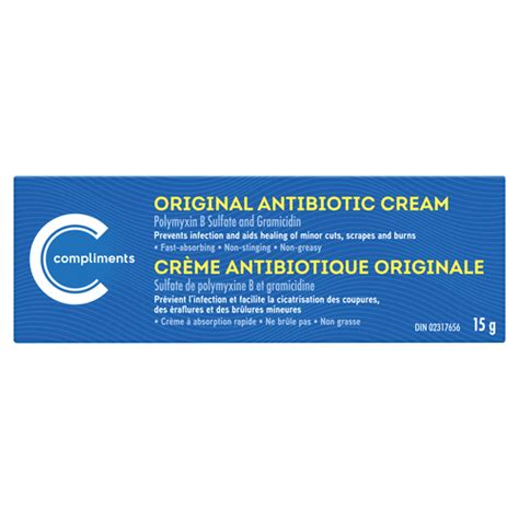 Antibiotic Cream Original 15 g | Compliments.ca