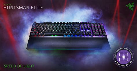 Razer Huntsman Elite - Opto-Mechanical Switch Keyboard with Wrist Rest ...