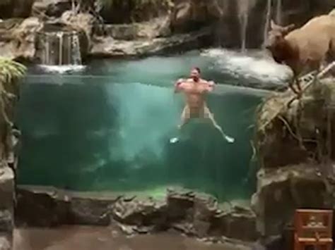 Naked Streaker Causes Chaos in Alabama Bass Pro Shop with Daring Cannonball Plunge After Bizarre ...