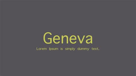 Geneva Font : Download Free for Desktop & Webfont