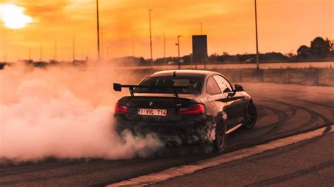 Download Wallpaper Bmw, Speed, Drift, Smoke, Sunset - Bmw Drift ...