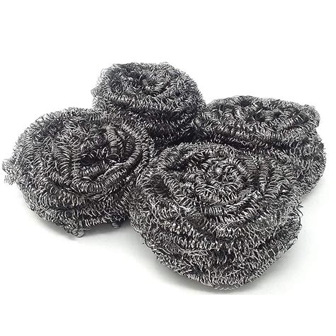 Wideskall Stainless Steel Cleaning Sponges Scouring Pad Steel Wool ...