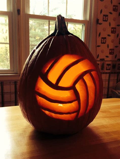 Vball pumpkin | Volleyball crafts, Volleyball, Volleyball gifts