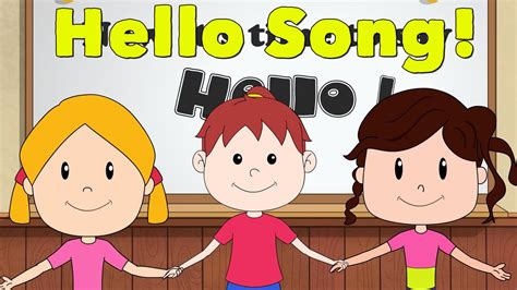 Hello Song for Kids - Kindergarten and Preschool Song - ELF Learning - YouTube