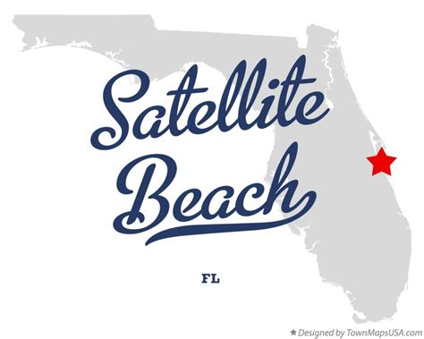 Map of Satellite Beach, FL, Florida