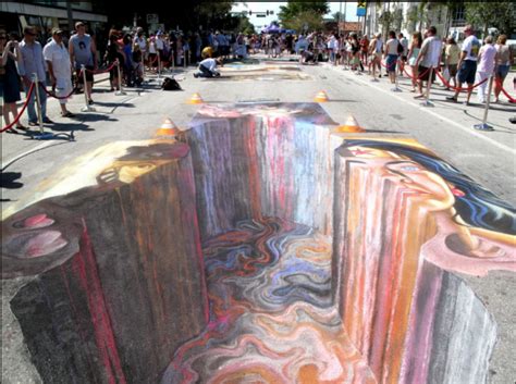 Amazing 3D Chalk Street Art Forces an Unreal Perspective [Interview ...