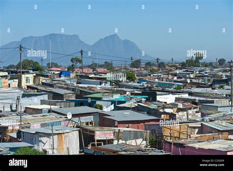 View of Khayelitsha township in Cape Town South Africa Stock Photo - Alamy