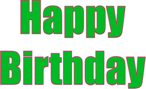 Green clipart happy birthday, Green happy birthday Transparent FREE for ...