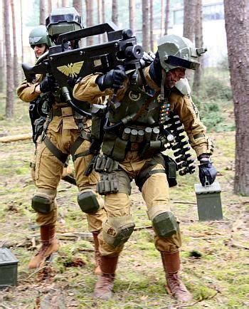 Elysian Drop Trooper Heavy-Bolter Team LARP Cosplay!!! | Warhammer 40k ...