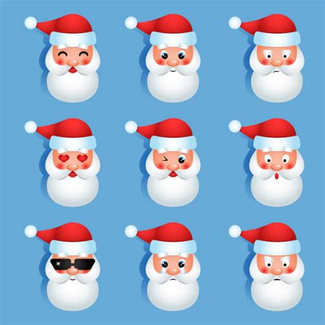 Smiley Christmas Faces Backgrounds Illustrations, Royalty-Free Vector ...