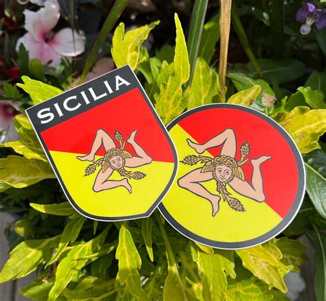 Sicilia Sticker Sicilian Trinacria Sticker Sicily Sticker - Etsy