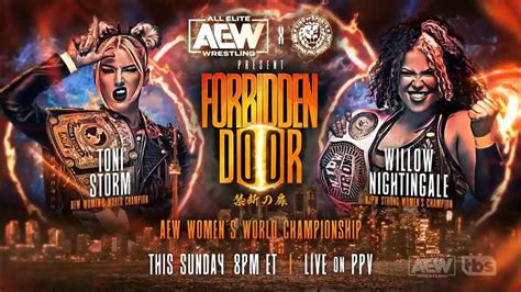 Toni Storm vs Willow Nightingale Title Match Set at Forbidden Door 2023