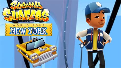 Subway Surfers New York/New Tony Game outfit and new Yellow Cab hover board - YouTube