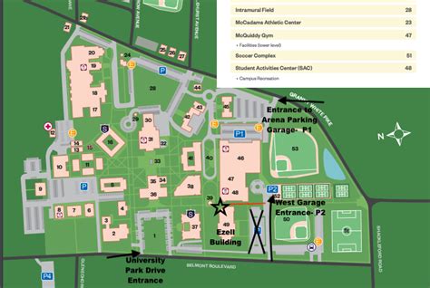 Lipscomb University Campus Map