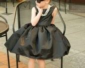 Items similar to Girls Little Black Dress - Girls Black Dress - Girls Party Dress - Girls Formal ...