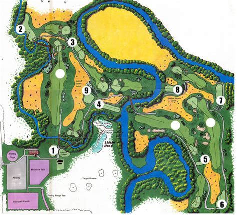 9 Hole Golf Course Map - Wildcat Fitness & Fun